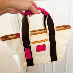 COACH Mini Hampton Nylon Tote